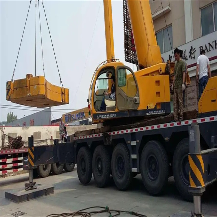 江汉当地吊车出租|机器吊装|75吨|工厂搬迁服务